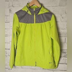 Nike Golf Women's Lightweight Lime Green and Gray Jacket